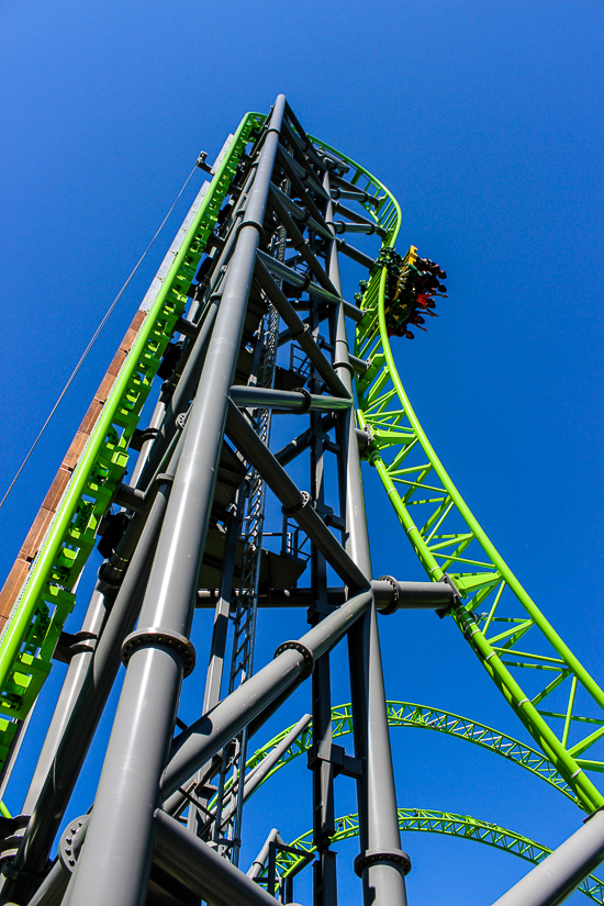 The Monster a new for 2016 Gerstlauer Infinity roller coaster at Adventureland Amusement Park, Altoona, Iowa