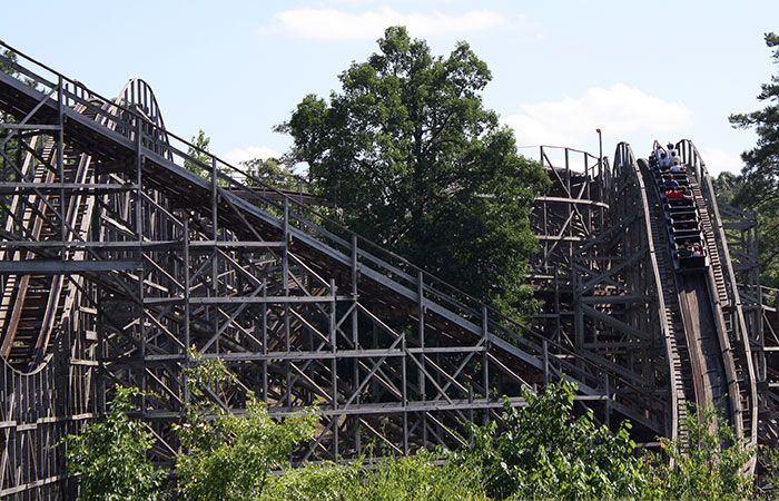 Rampage Roller Coaster at Alabama Adventure, Bessmer, Alabama