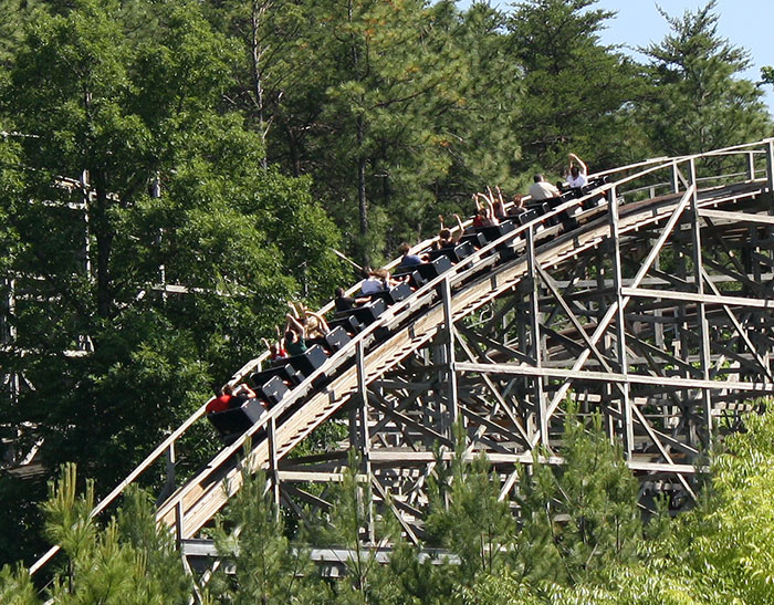 Rampage Roller Coaster at Alabama Adventure, Bessmer, Alabama