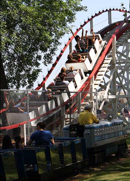 The Legend Roller Coaster at Arnolds Park, Arnolds Park Iowa