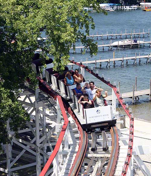 The Legend Roller Coaster at Arnolds Park, Arnolds Park Iowa