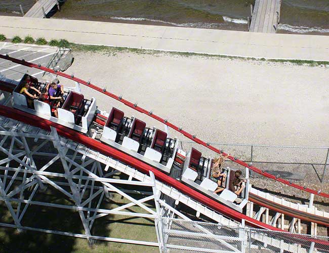 The Legend Roller Coaster at Arnolds Park, Arnolds Park Iowa