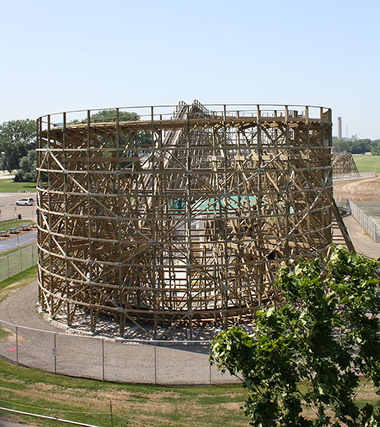 The Zippin Pippin Rollercoaster at Bay Beach Amusement Park, Green Bay Wisconsin