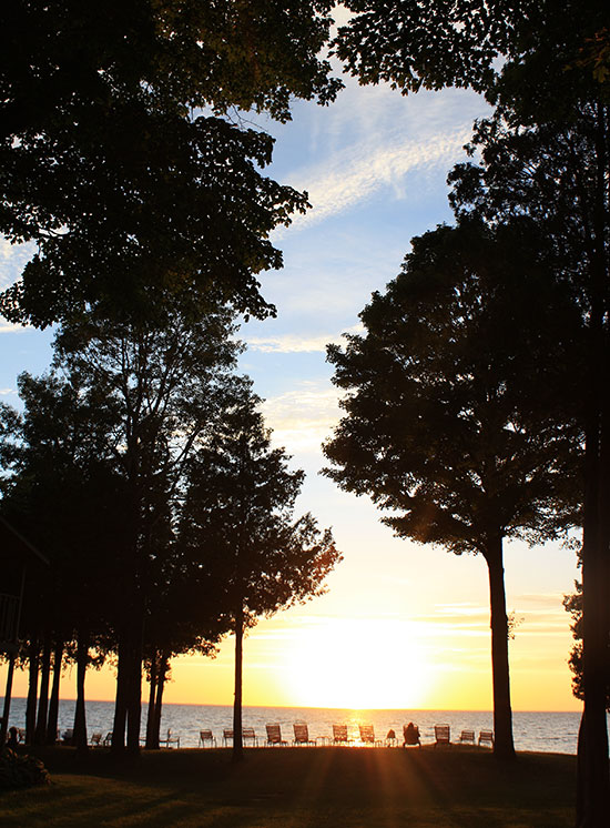 Sunset at The Shallows, Egg Harbor, Door County Wisconsin