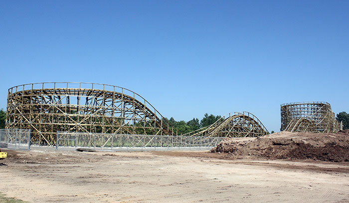 The Zippin Pippin rollercoaster at Bay Beach Amusement Park, Green Bay Wisconsin