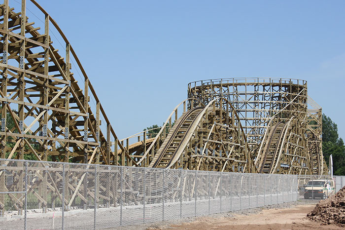 The Zippin Pippin rollercoaster at Bay Beach Amusement Park, Green Bay Wisconsin