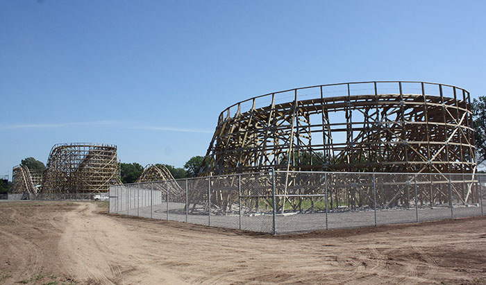 The Zippin Pippin rollercoaster at Bay Beach Amusement Park, Green Bay Wisconsin