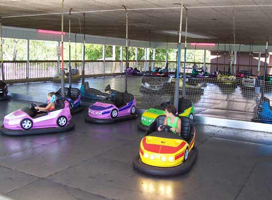 The Bumper Cars at Beech Bend Park In Bowling Green, Kentucky