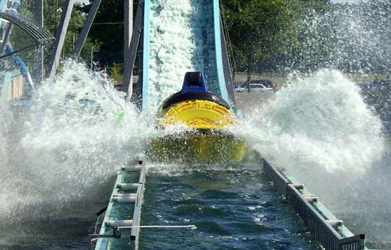 The Log Flume at Beech Bend Park In Bowling Green, Kentucky