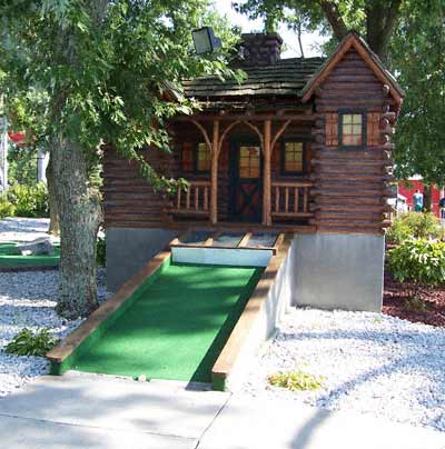 The Gold Rush Mini Golf Course at Beech Bend Park In Bowling Green, Kentucky