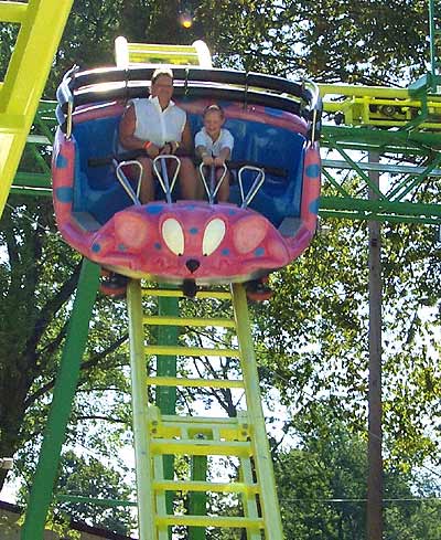 The New For 2005 Wild Mouse Roller Coaster at Beech Bend Park In Bowling Green, Kentucky