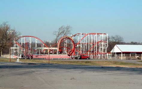 The Brief Encounter Roller Coaster at Beech Bend Park In Bowling Green, Kentucky