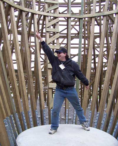 The New For 2006 Kentucky Rumbler Wooden Roller Coaster at Beech Bend Park In Bowling Green, Kentucky