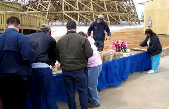 The New For 2006 Kentucky Rumbler Wooden Roller Coaster at Beech Bend Park In Bowling Green, Kentucky