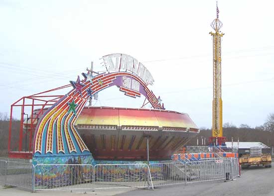 The New For 2006 Kentucky Rumbler Wooden Roller Coaster at Beech Bend Park In Bowling Green, Kentucky