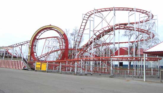 The New For 2006 Kentucky Rumbler Wooden Roller Coaster at Beech Bend Park In Bowling Green, Kentucky