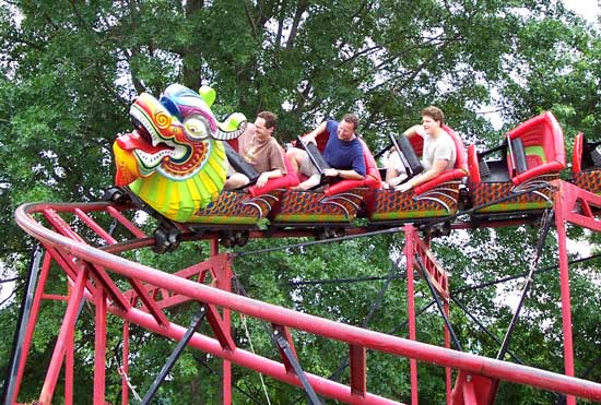 The Dragon Coaster at Beech Bend Park In Bowling Green, Kentucky