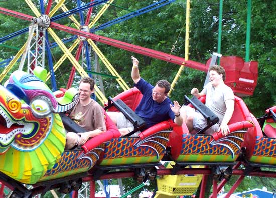 The Dragon Coaster at Beech Bend Park In Bowling Green, Kentucky