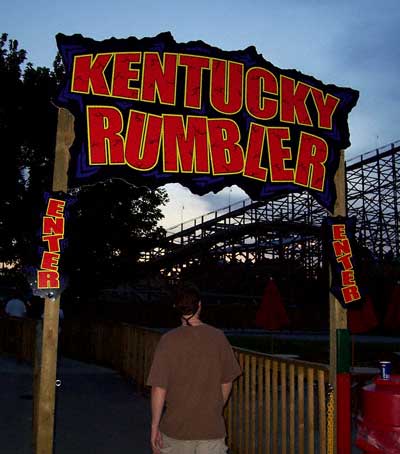 The Kentucky Rumbler Roller Coaster at Beech Bend Park In Bowling Gree