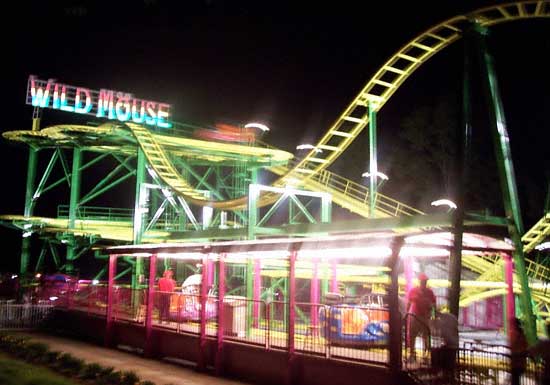 The Wild Mouse Rollercoaster at Beech Bend Park In Bowling Green, Kentucky