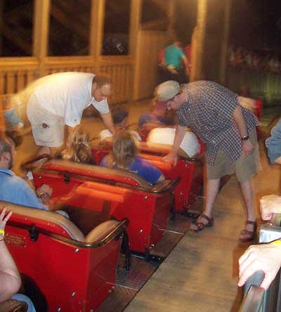 The Kentucky Rumbler Rollercoaster at Beech Bend Park In Bowling Green, Kentucky