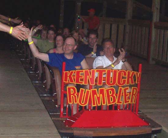 The Kentucky Rumbler Rollercoaster at Beech Bend Park In Bowling Green, Kentucky