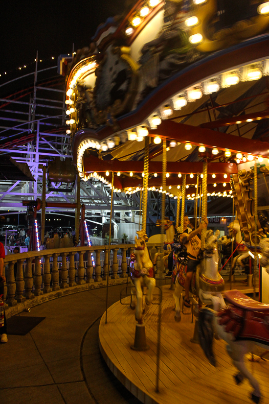 The Giant Dipper Roller Coaster at Belmont Park, Mission Beach, San Diego, California