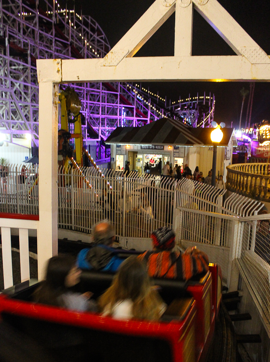 The Giant Dipper Roller Coaster at Belmont Park, Mission Beach, San Diego, California