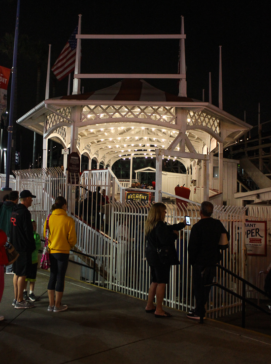 The Giant Dipper Roller Coaster at Belmont Park, Mission Beach, San Diego, California