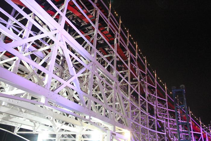 The Giant Dipper Rollercoaster at Belmont Park, Mission Beach, San Diego, California