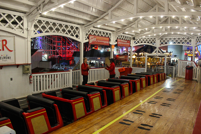 The Giant Dipper Rollercoaster at Belmont Park, Mission Beach, San Diego, California