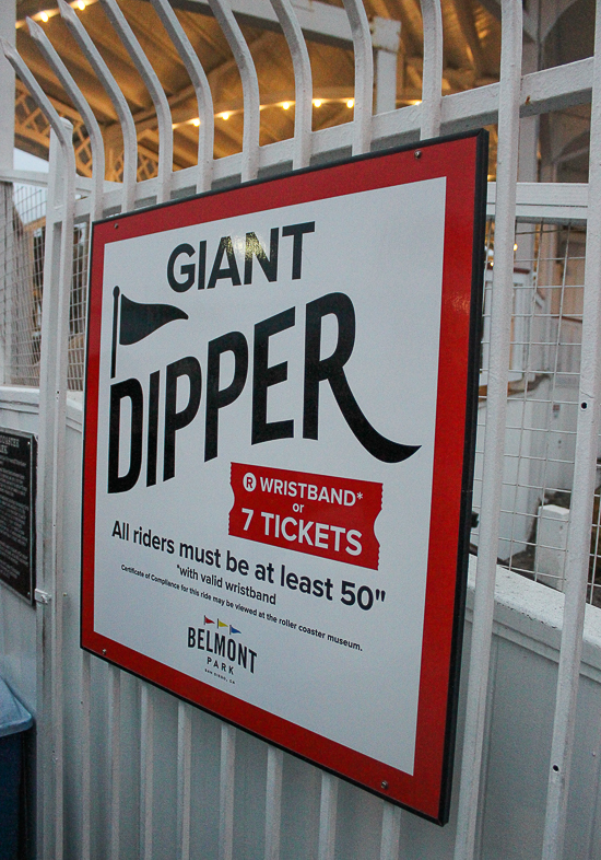 The Giant Dipper Roller Coaster at Belmont Park, Mission Beach, San Diego, California
