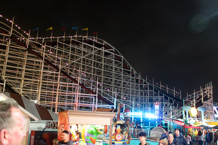 The Giant Dipper Rollercoaster at Belmont Park, Mission Beach, San Diego, California