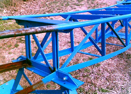 The Blue Two Homemade Backyard Coaster Under Construction