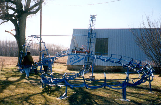 The Blue Flash Backyard Looping Coaster