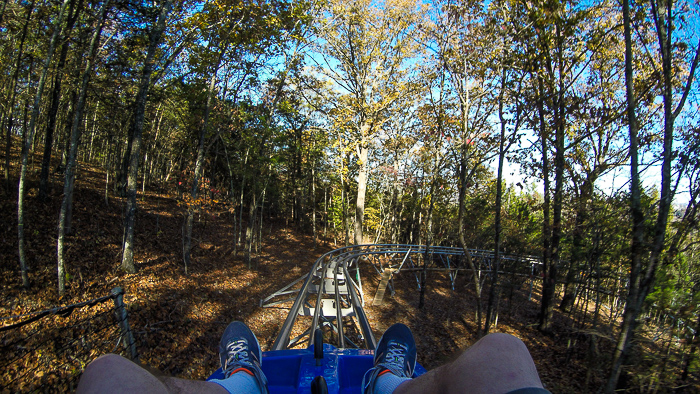 The Runaway Mountain Coaster at Branson Mountain Adventure Park, Branson, Missouri