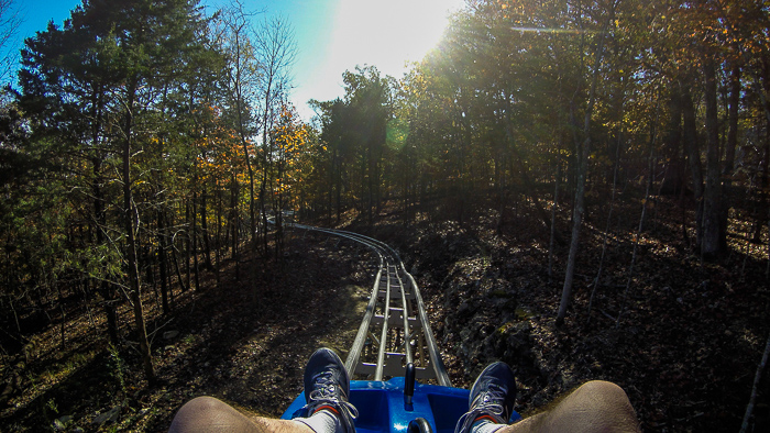 The Runaway Mountain Coaster at Branson Mountain Adventure Park, Branson, Missouri