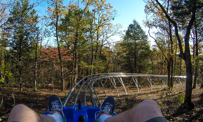 The Runaway Mountain Coaster at Branson Mountain Adventure Park, Branson, Missouri