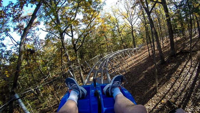 The Runaway Mountain Coaster at Branson Mountain Adventure Park, Branson, Missouri