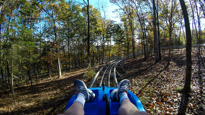 The Runaway Mountain Coaster at Branson Mountain Adventure Park, Branson, Missouri