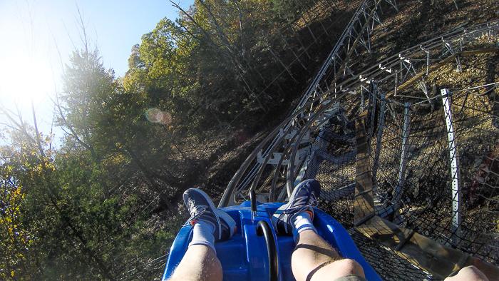 The Runaway Mountain Coaster at Branson Mountain Adventure Park, Branson, Missouri