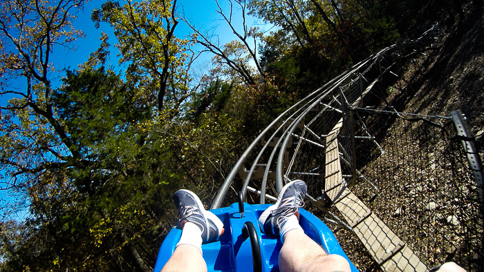 The Runaway Mountain Coaster at Branson Mountain Adventure Park, Branson, Missouri