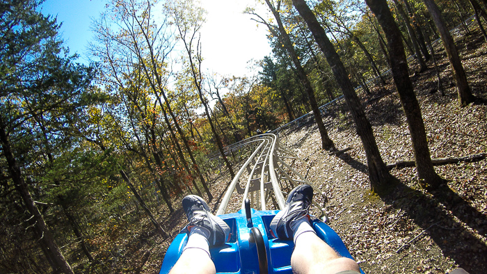 The Runaway Mountain Coaster at Branson Mountain Adventure Park, Branson, Missouri