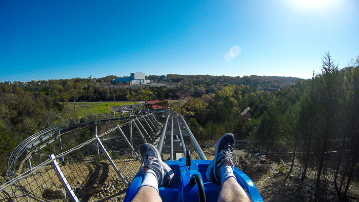 The Runaway Mountain Coaster at Branson Mountain Adventure Park, Branson, Missouri