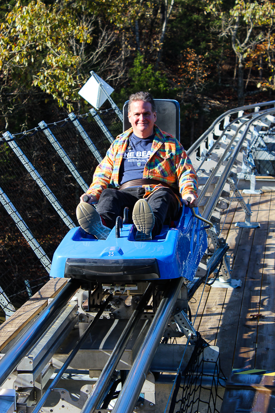 The Runaway Mountain Coaster at Branson Mountain Adventure Park, Branson, Missouri