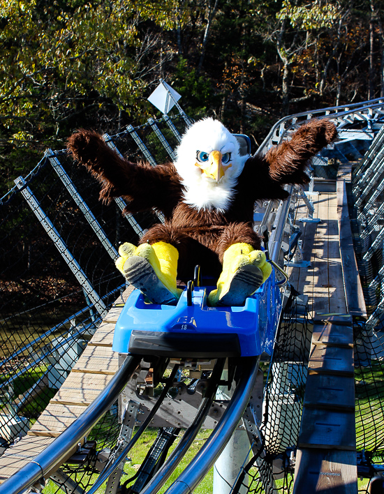 The Runaway Mountain Coaster at Branson Mountain Adventure Park, Branson, Missouri