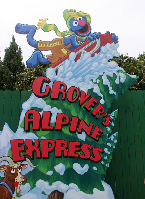 The Grovers Alpine Express Roller Coaster at Busch Gardens Europe, Williamsburg, Virginia