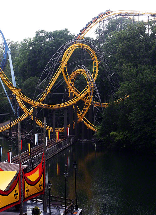 The Loch Ness Monster Roller Coaster at Busch Gardens Europe, Williamsburg, Virginia