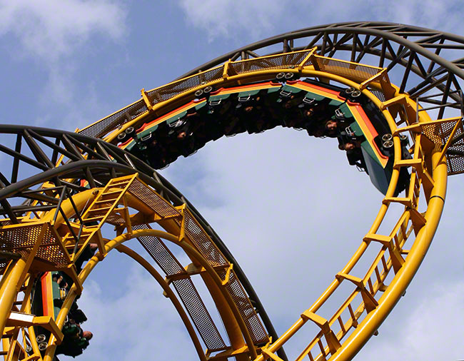 The Loch Ness Monster Roller Coaster at Busch Gardens Europe, Williamsburg, Virginia