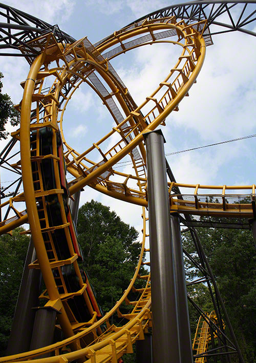 The Loch Ness Monster Roller Coaster at Busch Gardens Europe, Williamsburg, Virginia